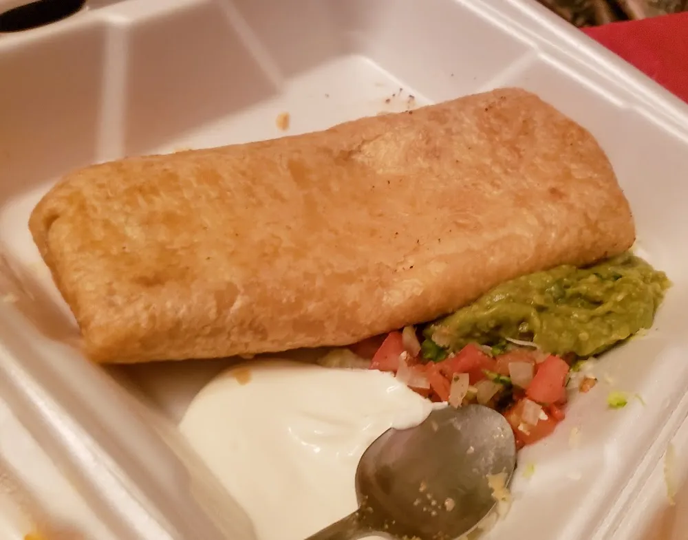 Bean and Cheese Chimichanga